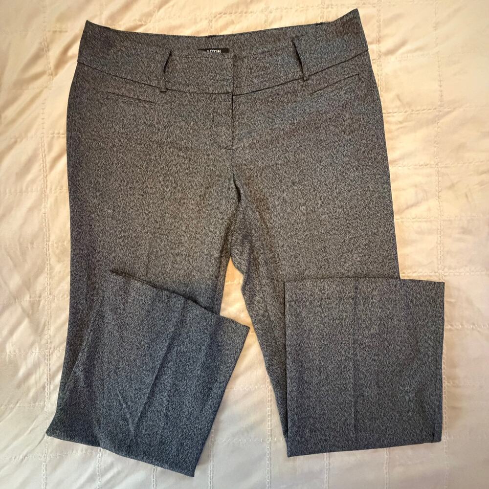 Apt. 9 Curvy Fit Charcoal Gray Dress Pants Size 14 Regular